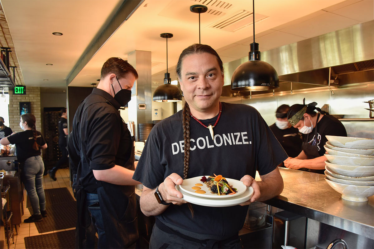 Feature Image - An Evening Out with Sean Sherman at Ganondagan