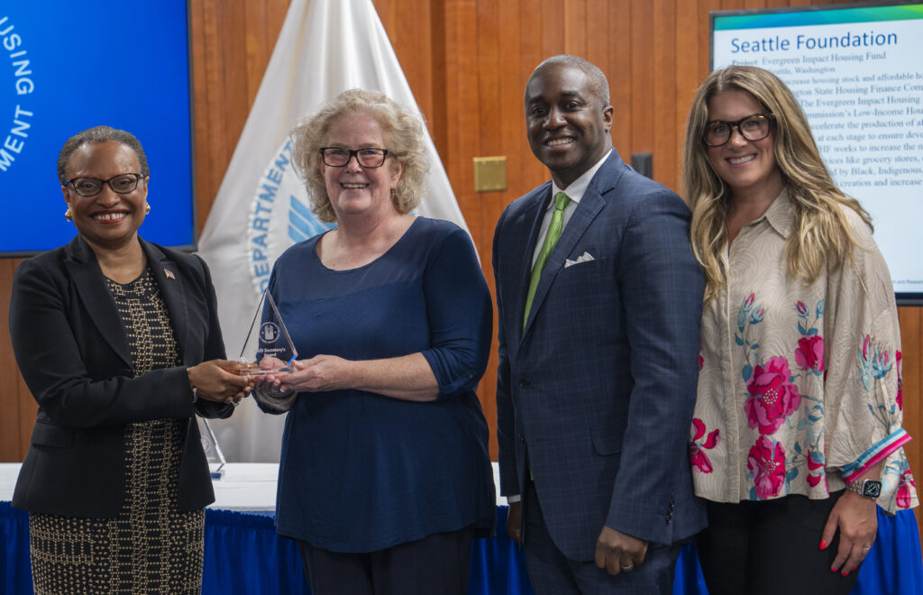 Receiving the HUD Secretary's Award