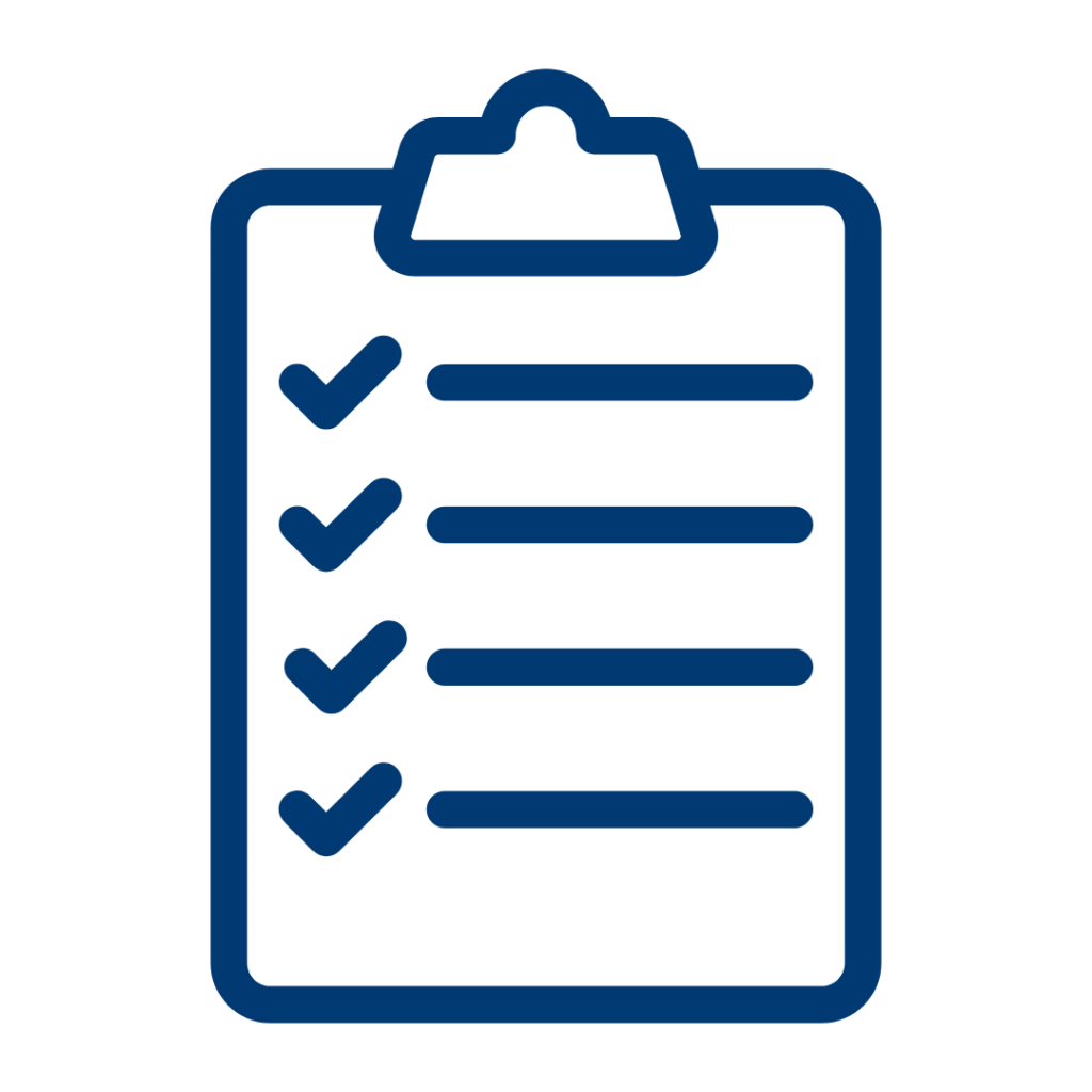 clipboard with checklist icon