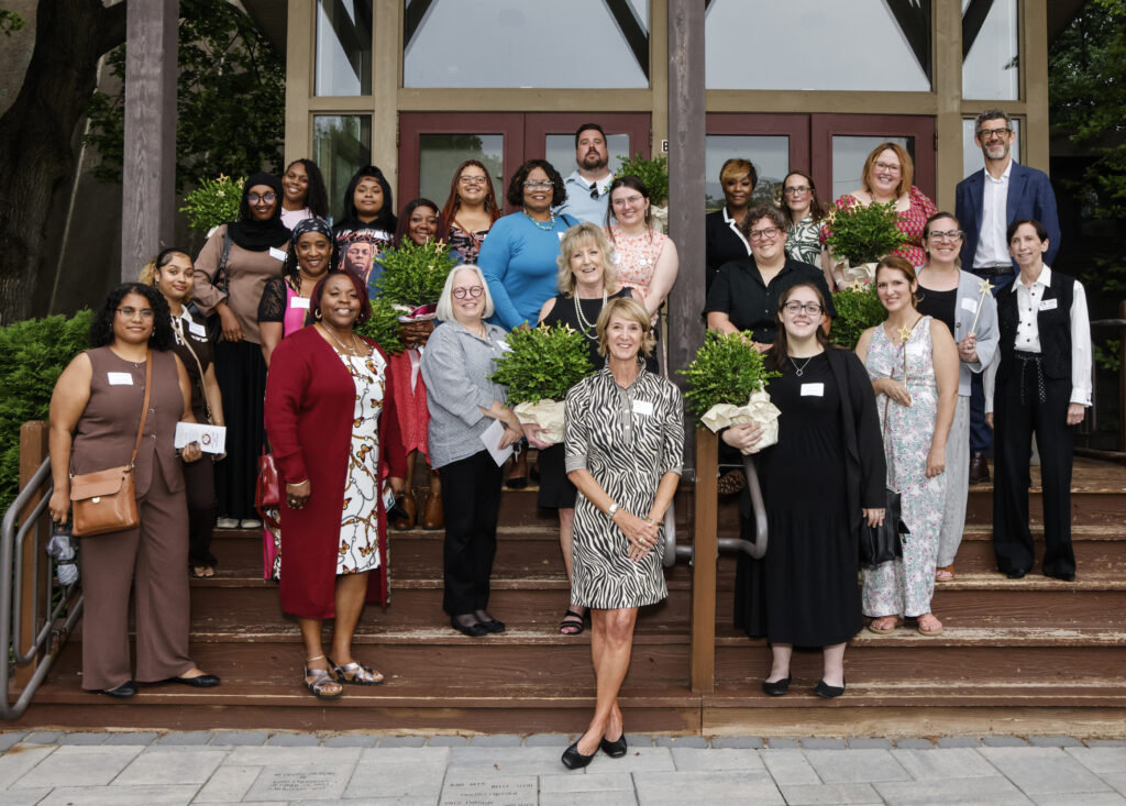 group photo from women's giving circle event
