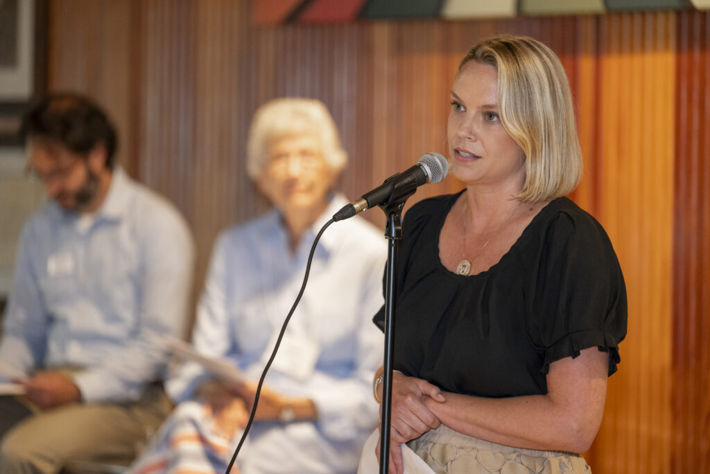 Sara Bukowiec in a black shirt.